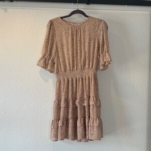 Elegant Polka Dot Ruffle Dress